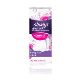 Always Discreet Liners Long Plus