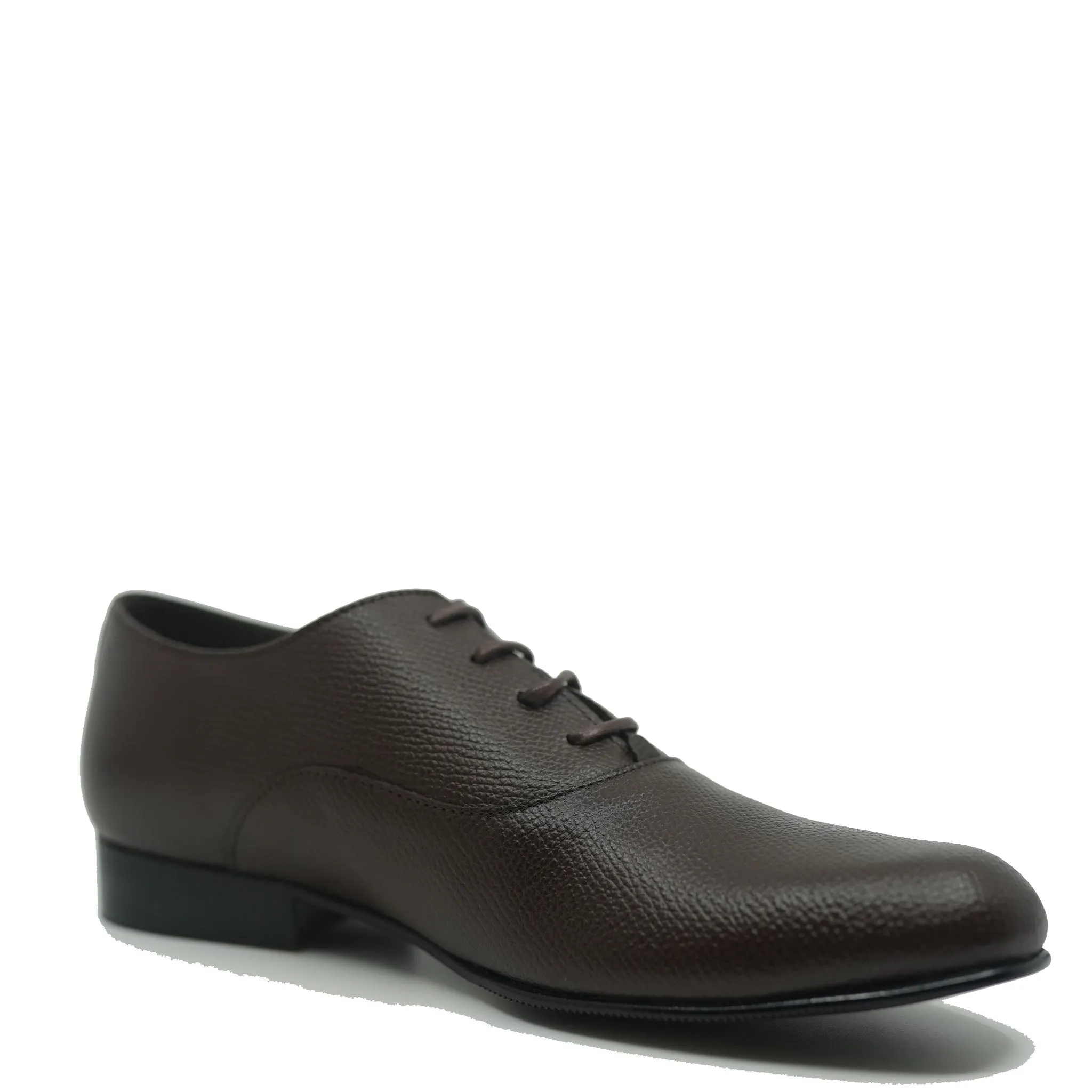 Atlanta Mocassin Brown Pebbled Dress Shoe