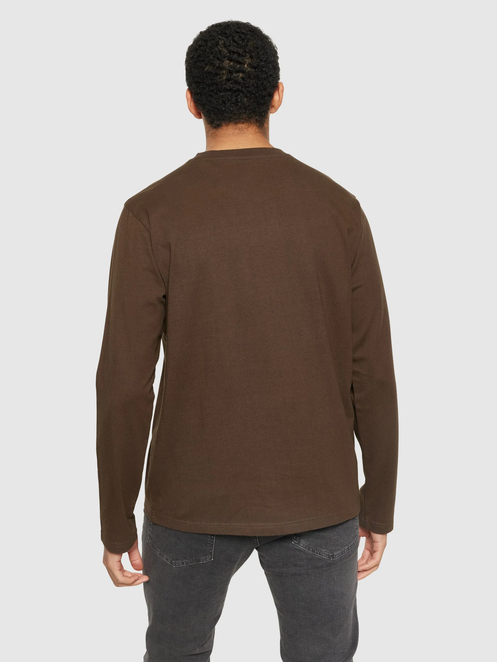 Badge long sleeve - Demitasse (brown)