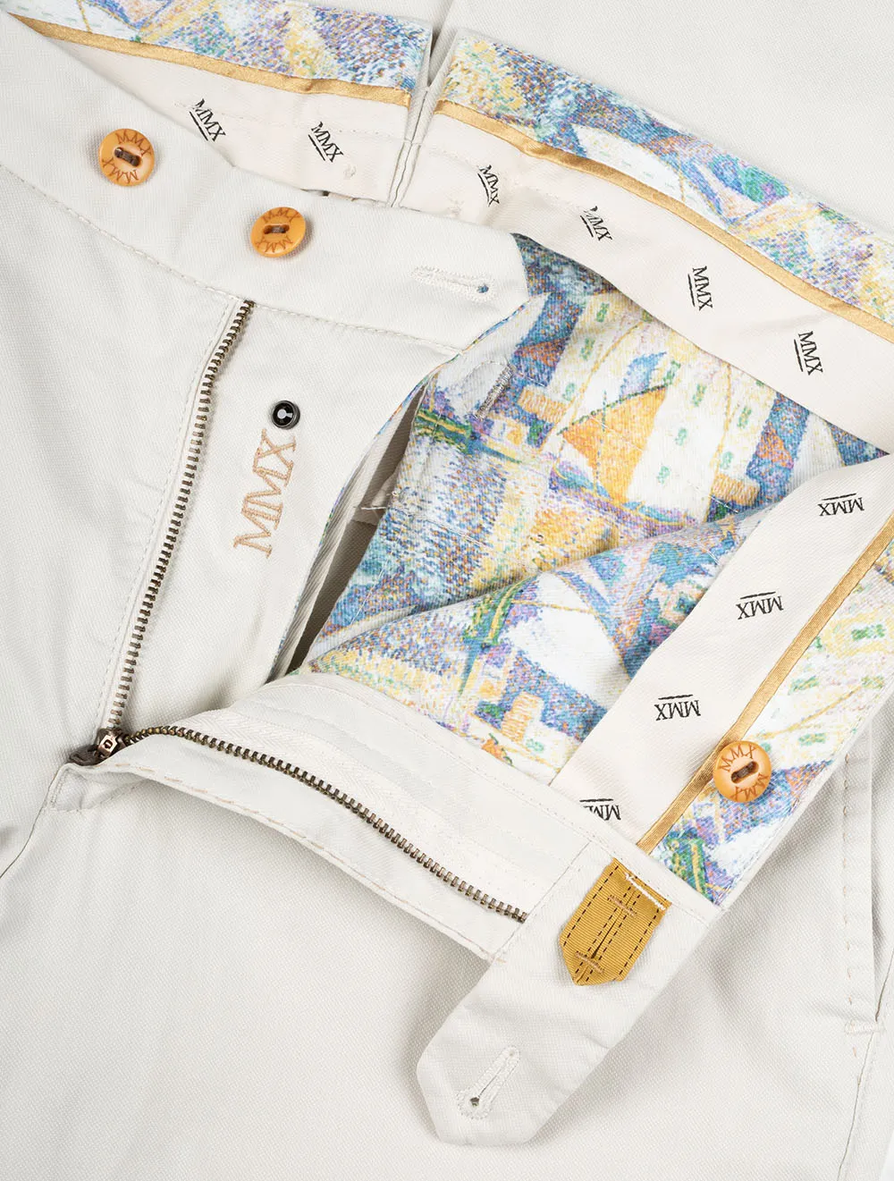 Beige Lupus Cotton Trouser