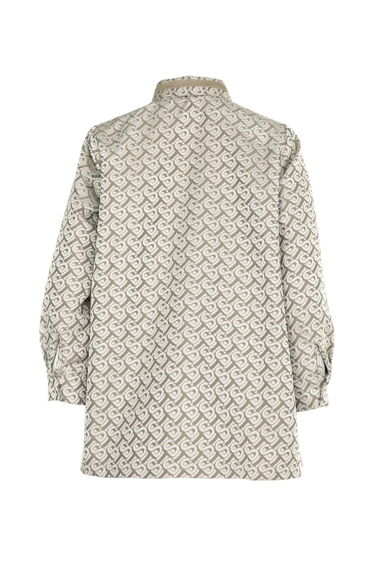 Bimu Jacquard Basic Shirt - Brown
