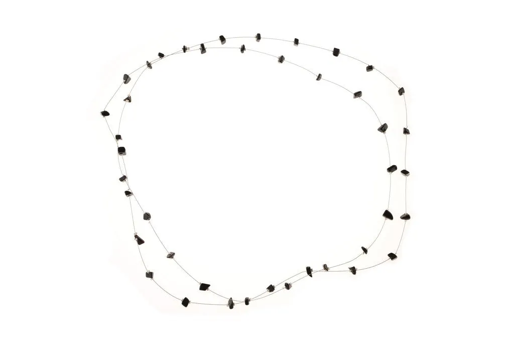 Black Long Wire Necklace