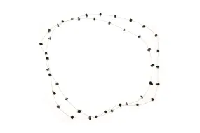 Black Long Wire Necklace