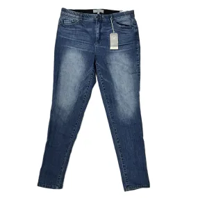Blue Denim Jeans Skinny By Wit & Wisdom, Size: 14
