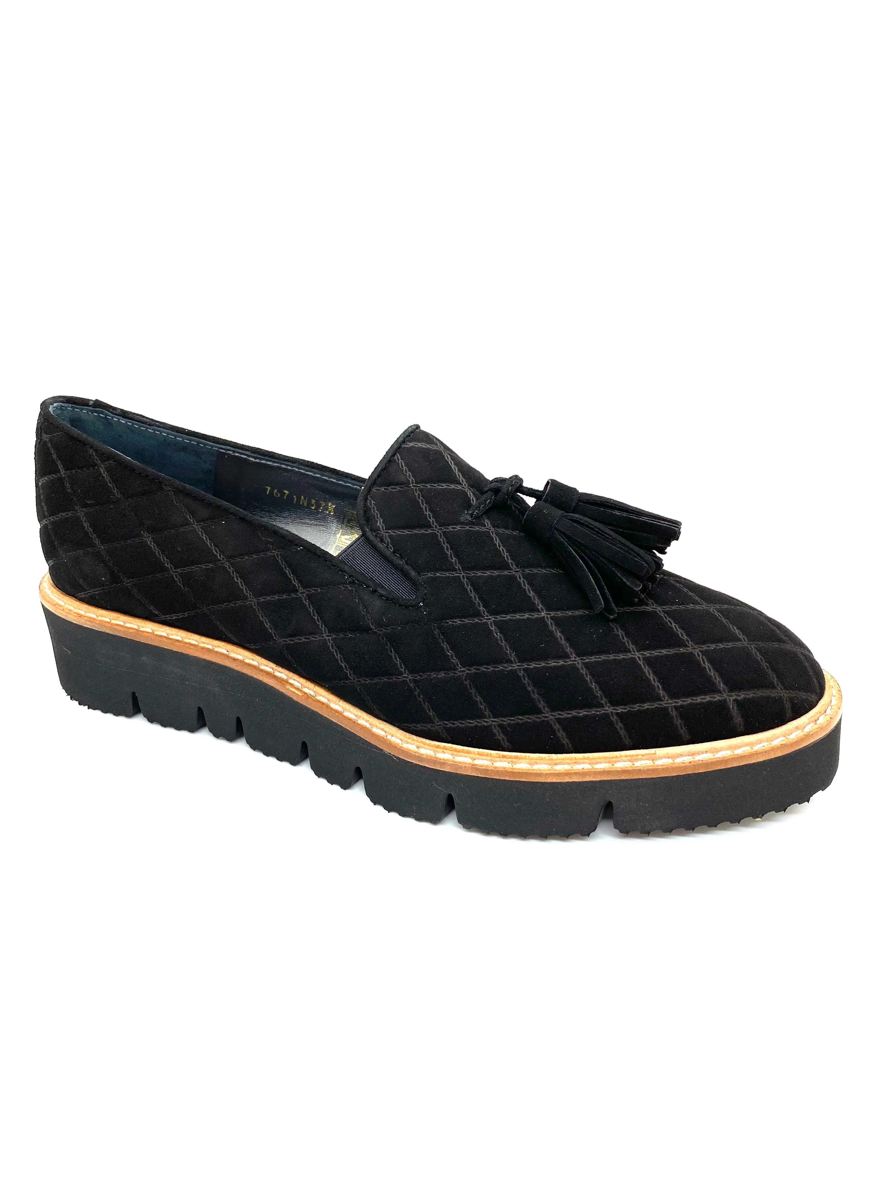 Chunky Wedge Heel Tassel Loafer