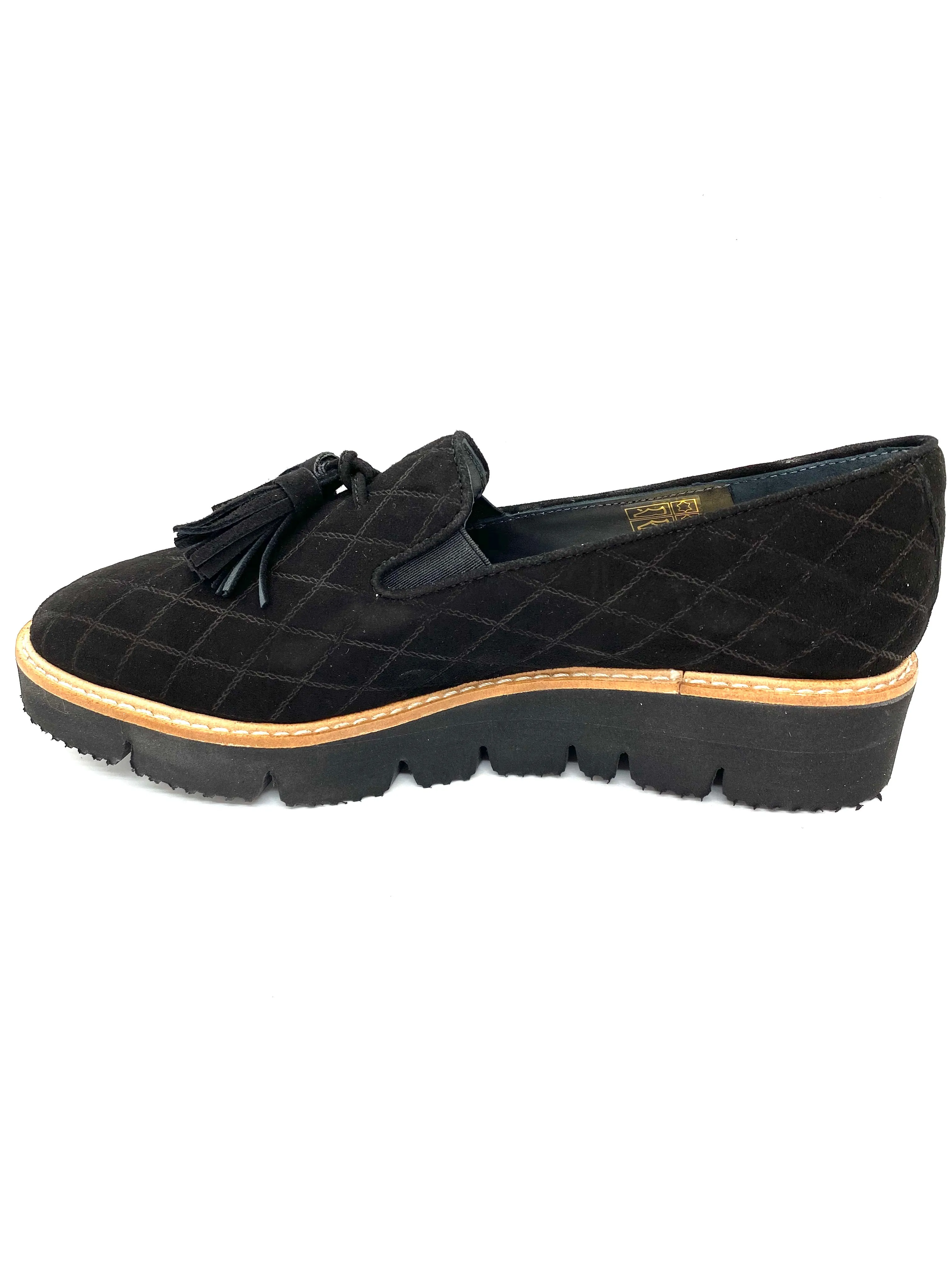 Chunky Wedge Heel Tassel Loafer