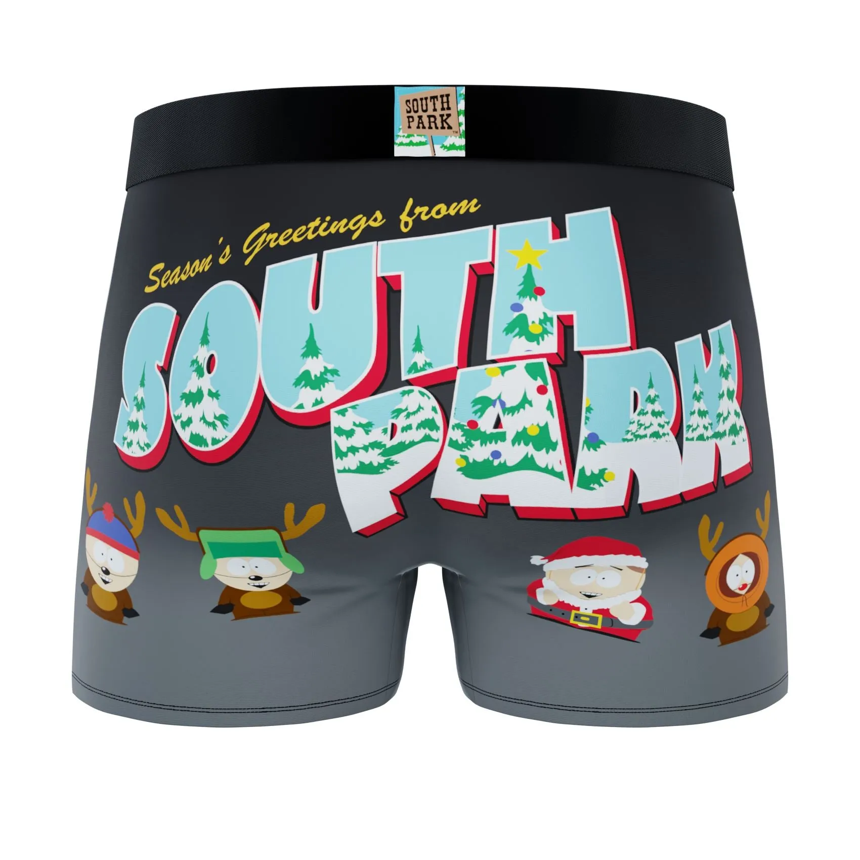 CRAZYBOXER South Park Season's Greetings Men's Boxer Briefs (2 pack)