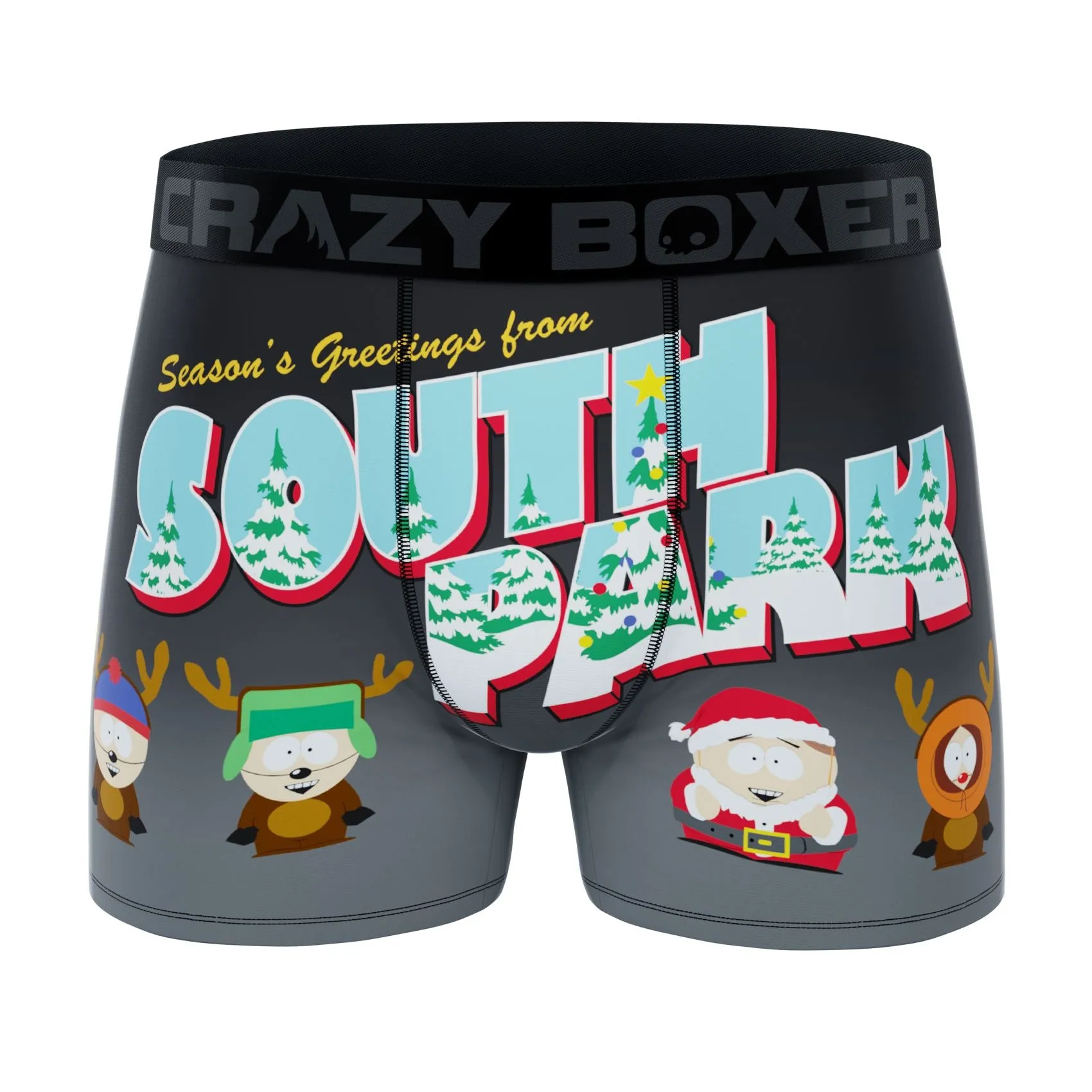 CRAZYBOXER South Park Season's Greetings Men's Boxer Briefs (2 pack)