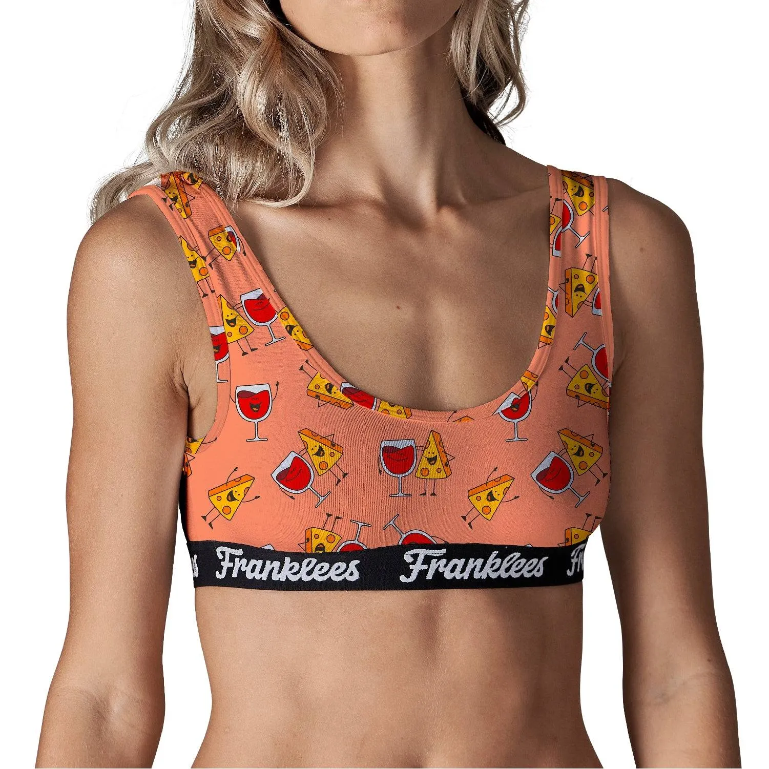 Crop Top | Soft Cotton | Cheese & Wine