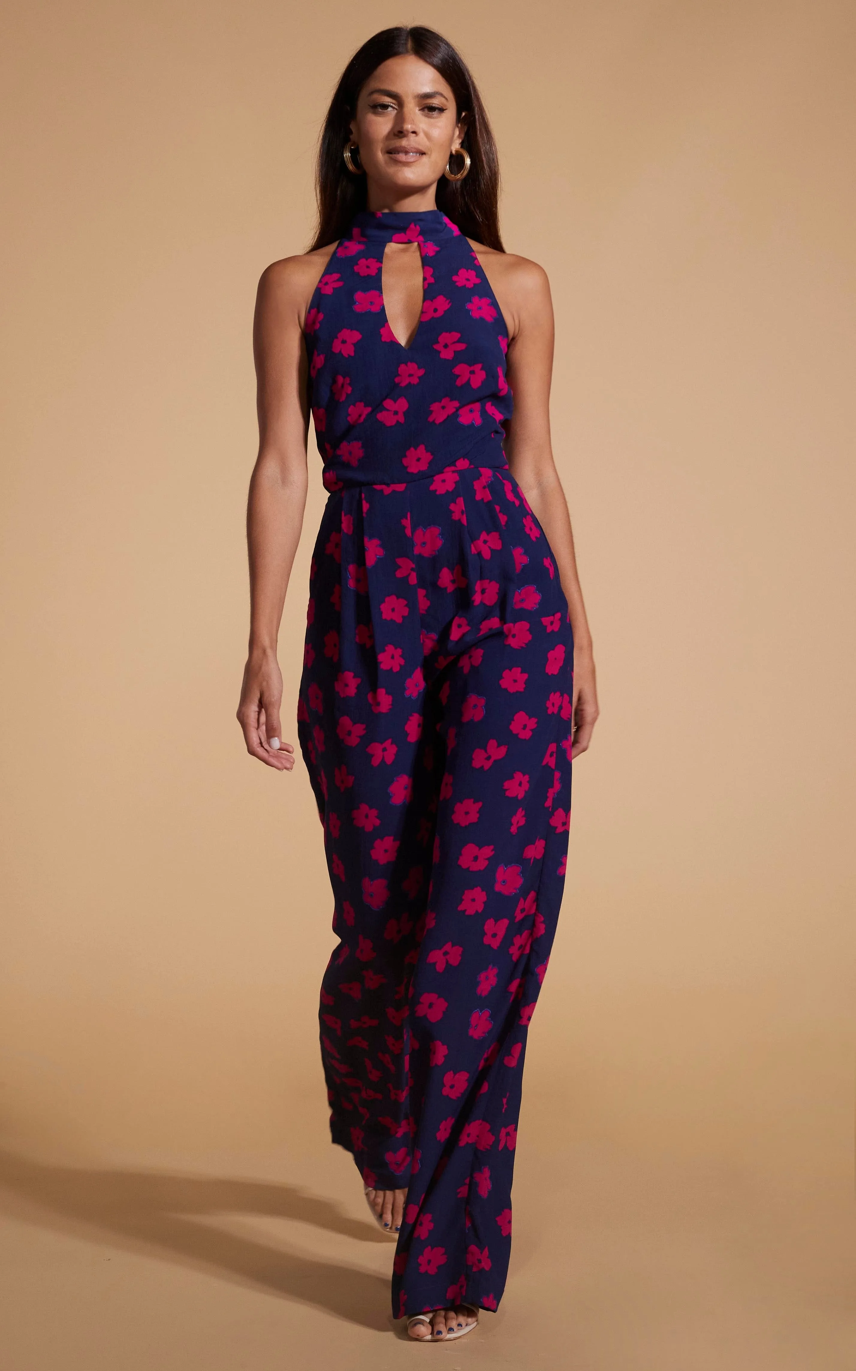 Cypress Jumpsuit In Pink Daisy