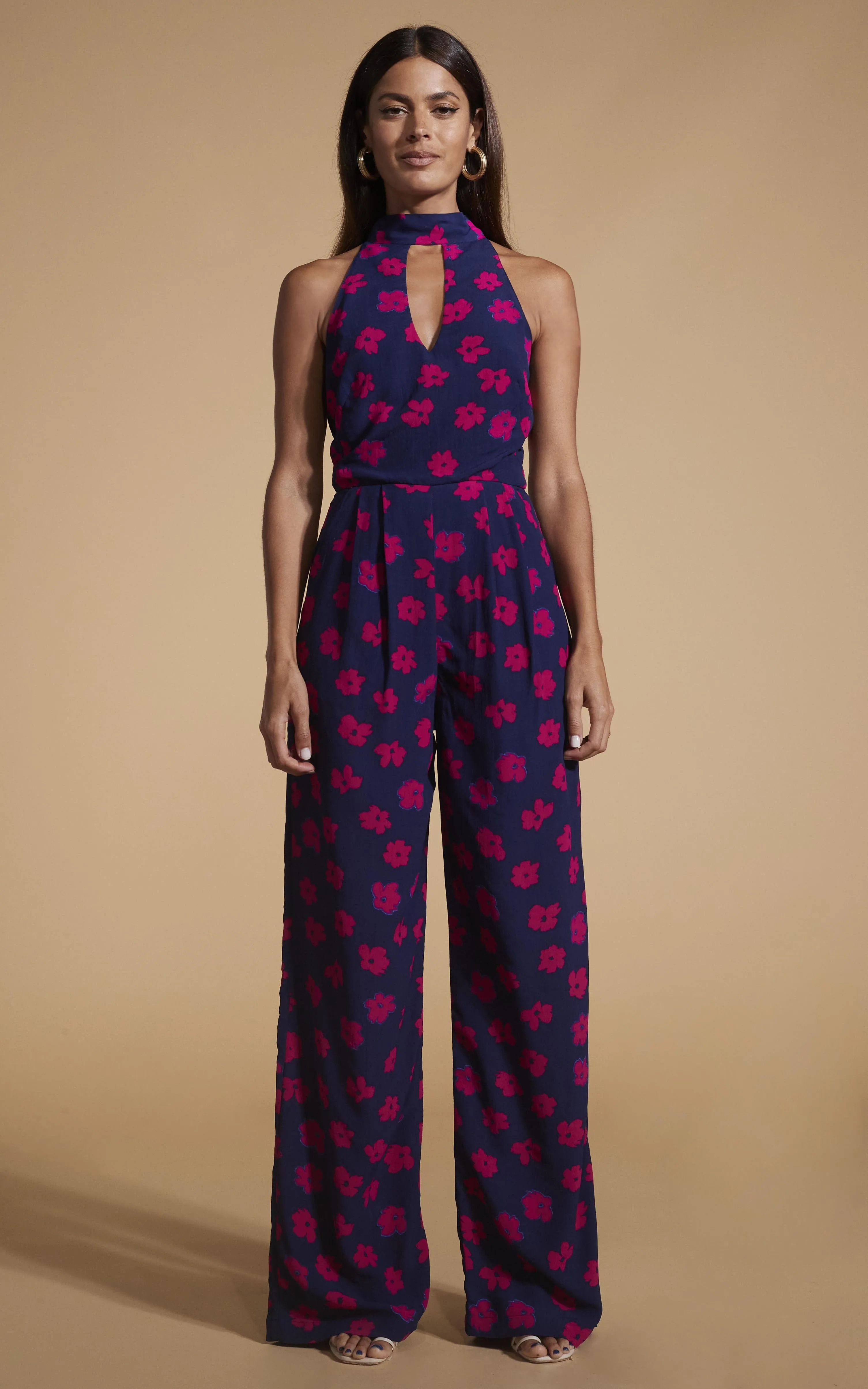 Cypress Jumpsuit In Pink Daisy