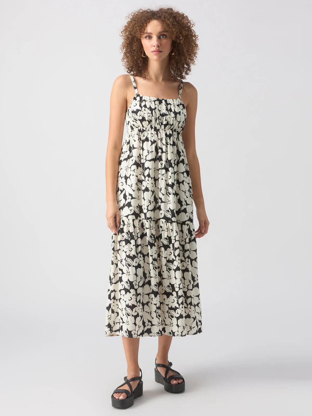 Dropped Seam Maxi Dress Echo Blooms