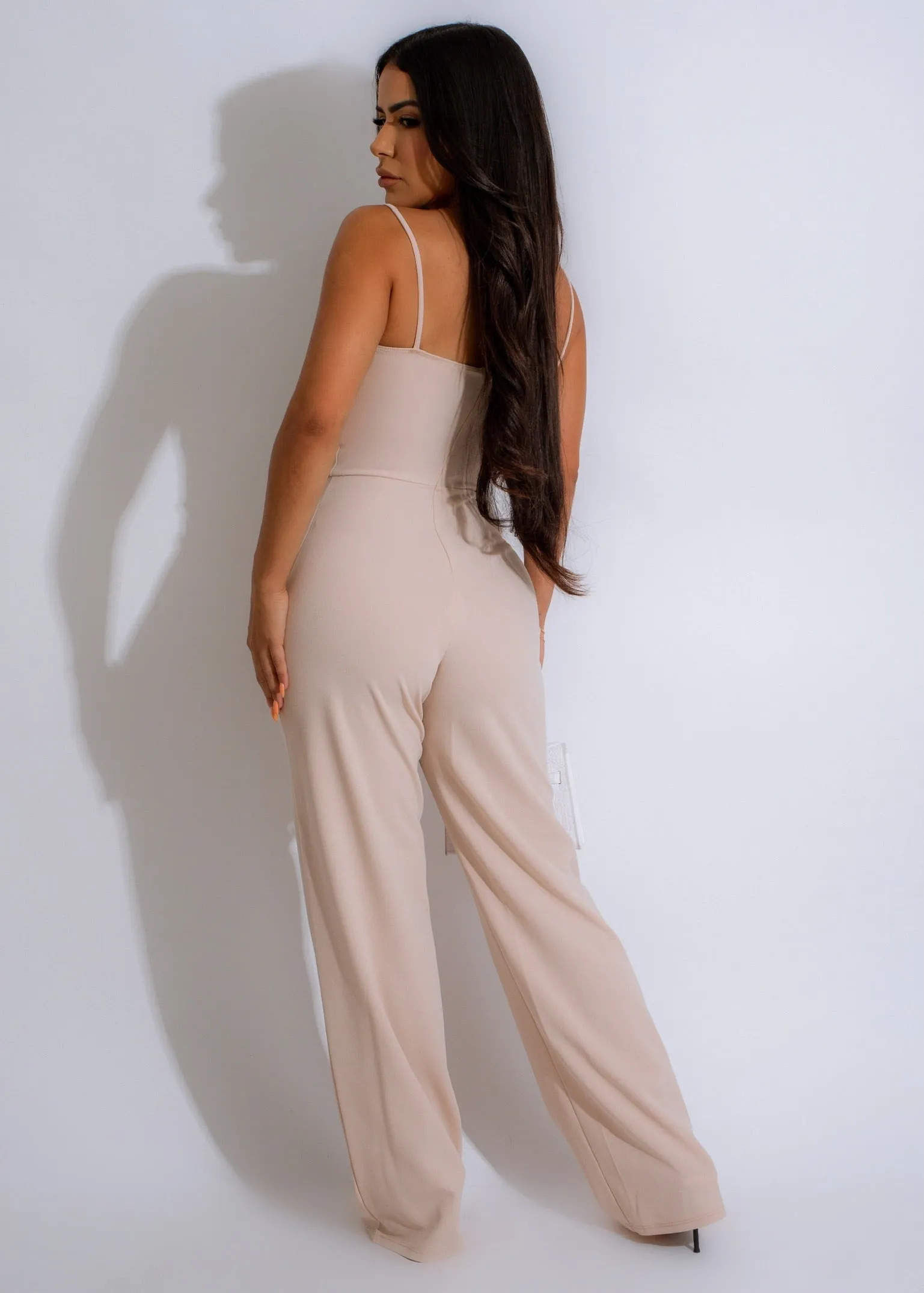 Elegant Essentials Jumpsuit Nude