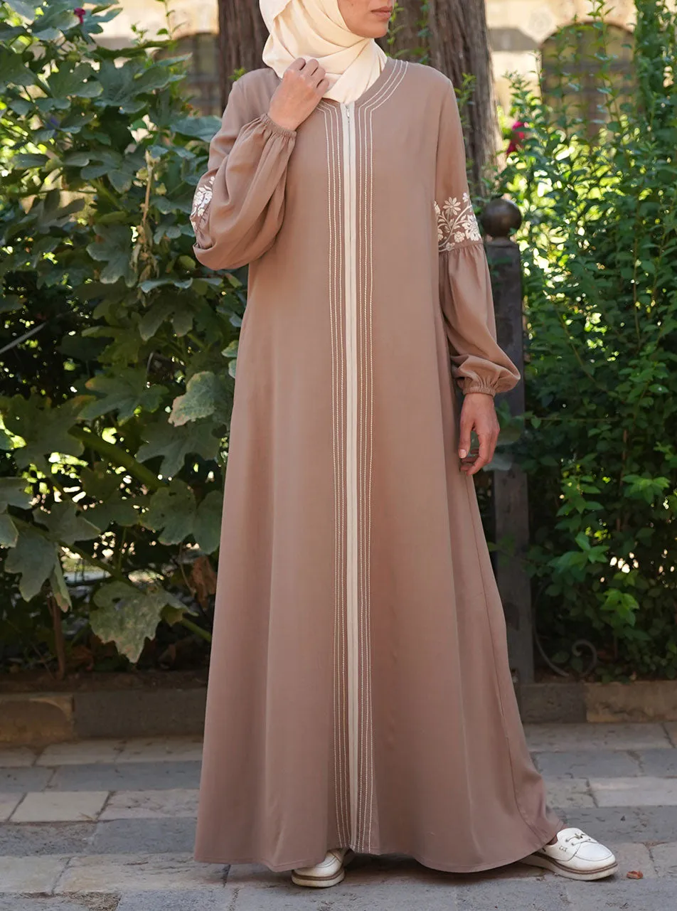 Farisaa Embroidered Abaya Gown