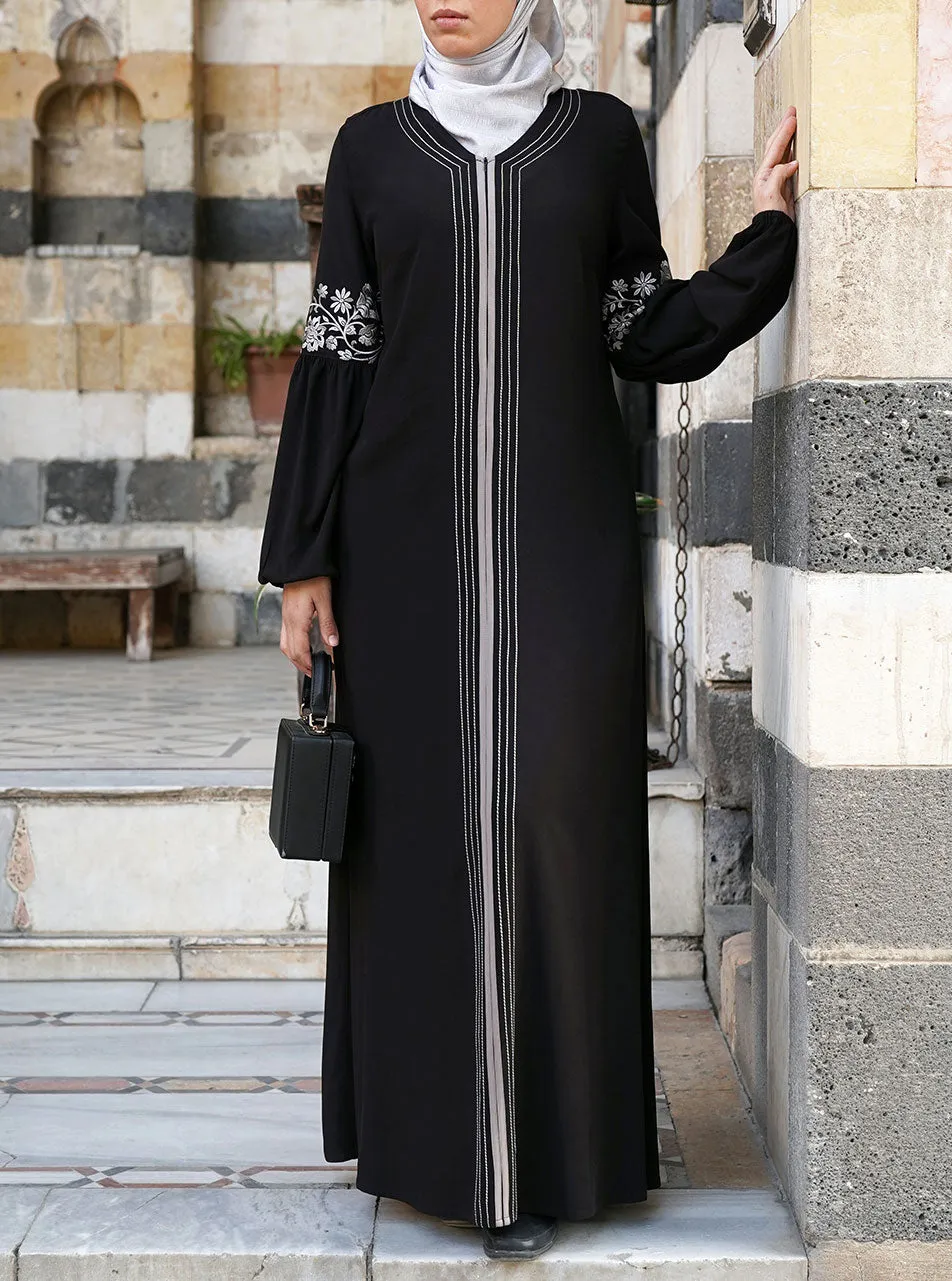 Farisaa Embroidered Abaya Gown