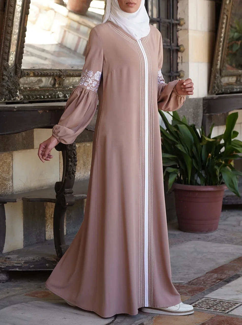 Farisaa Embroidered Abaya Gown