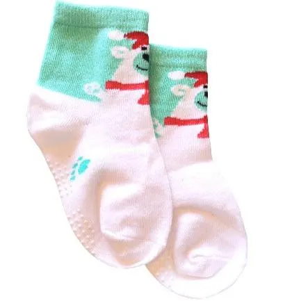 Festive Polar Bear Socks for Kids (Ages 1-7)