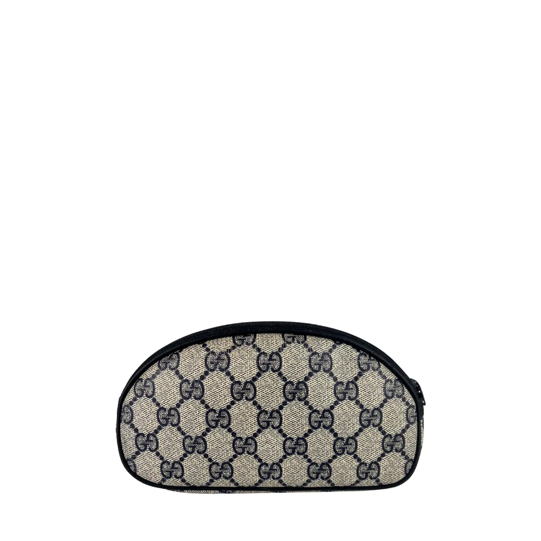 Gucci Navy Zipper Pouch