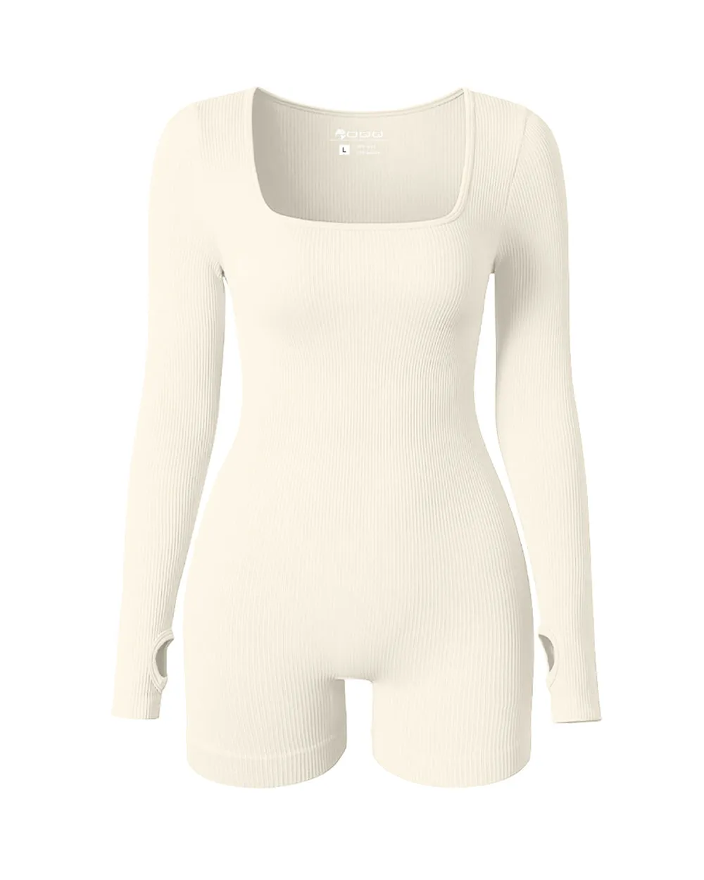 Long Sleeve Square Neck  Jumpsuits Rompers