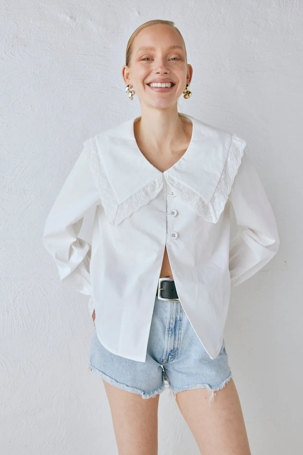 Mae Blouse White