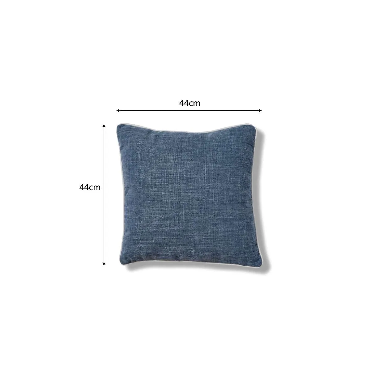 Mocka Piped Cushion - Navy/White