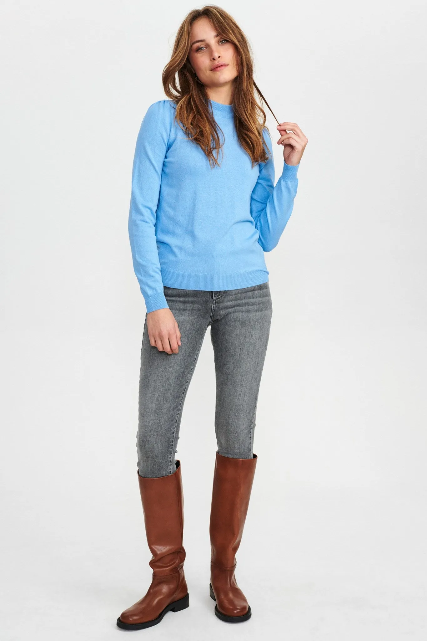 NUBAOJIN PULLOVER - NOOS - Della Robbia Blue
