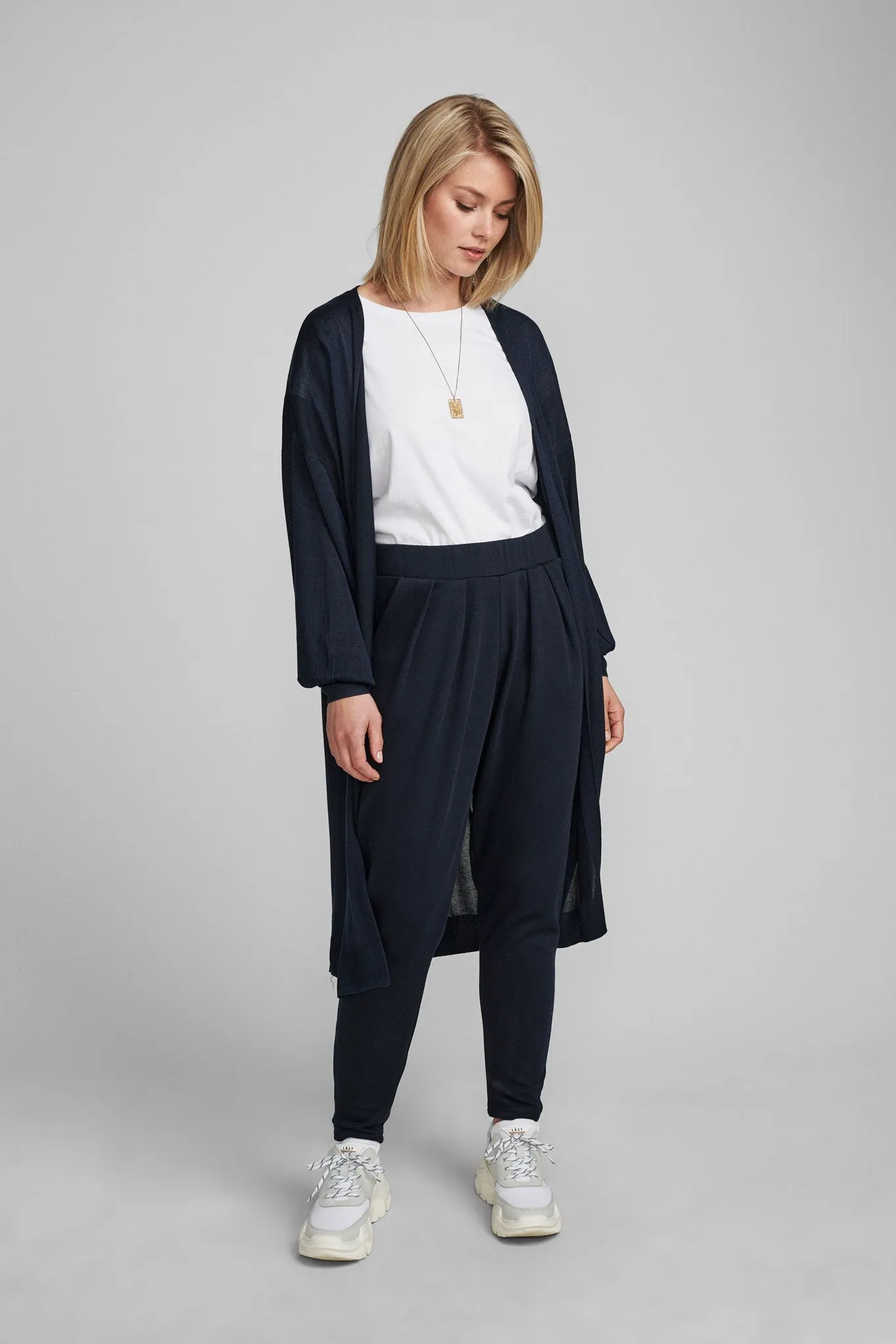 NUBIA LONG CARDIGAN - NOOS - Dark Sapphire