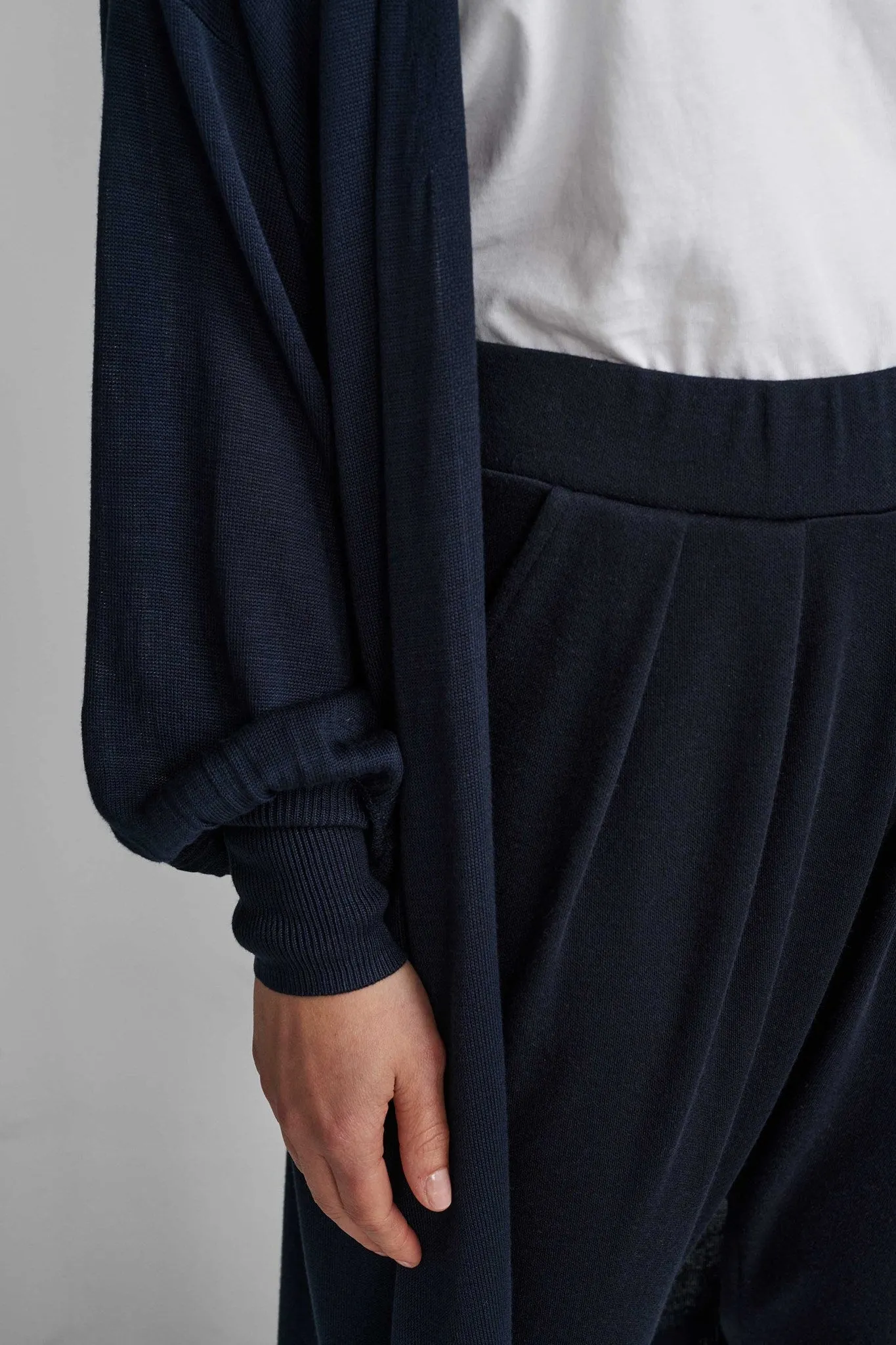NUBIA LONG CARDIGAN - NOOS - Dark Sapphire