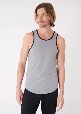 Summit Ringer Tank | Medium Heather Grey