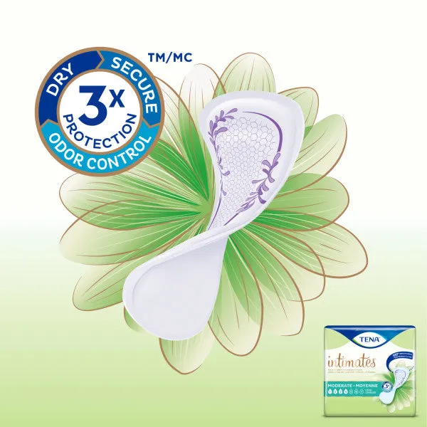 TENA New Moderate Thin Pads Long