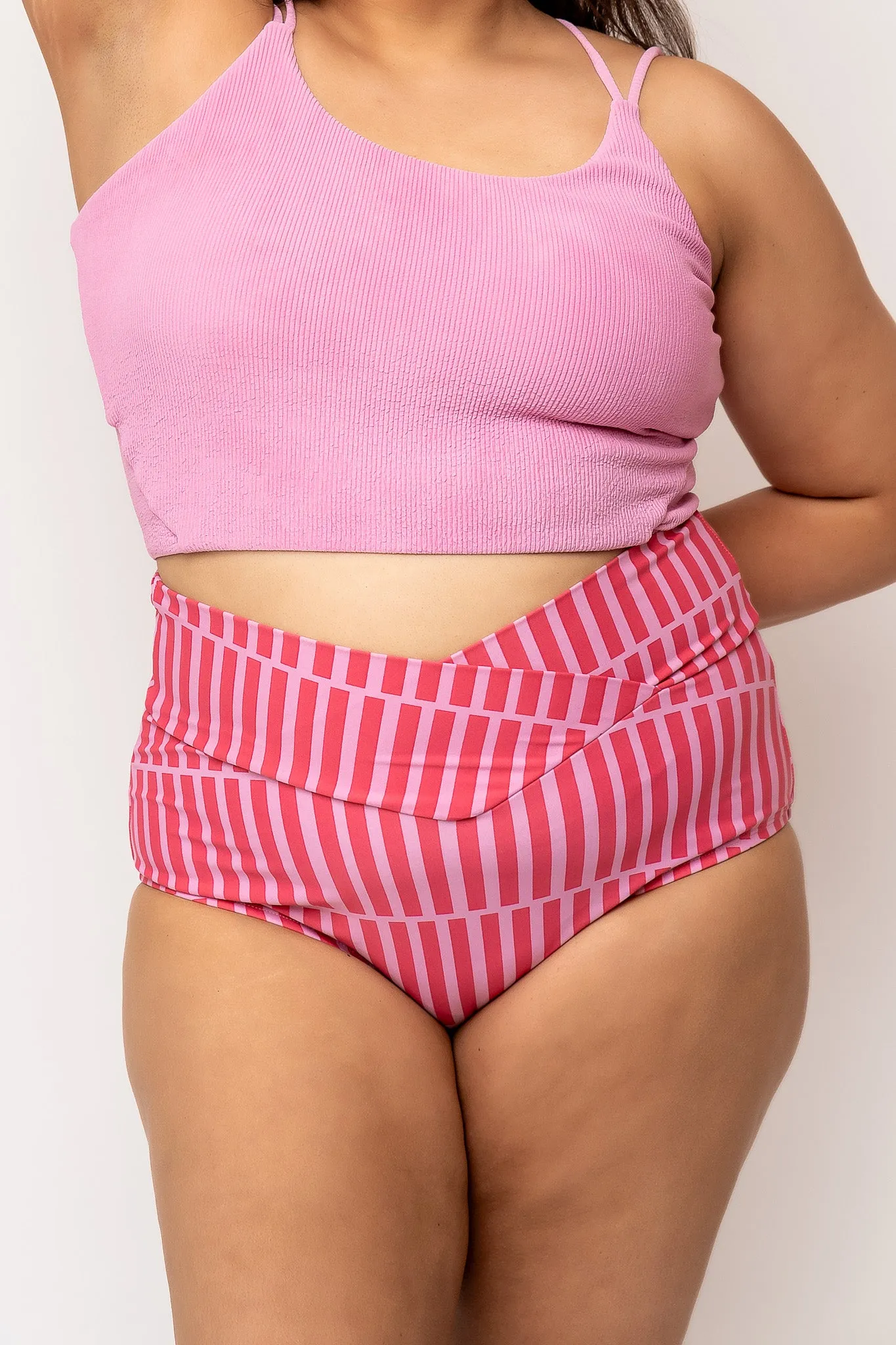Vacationer Bottom | Pink Stripe