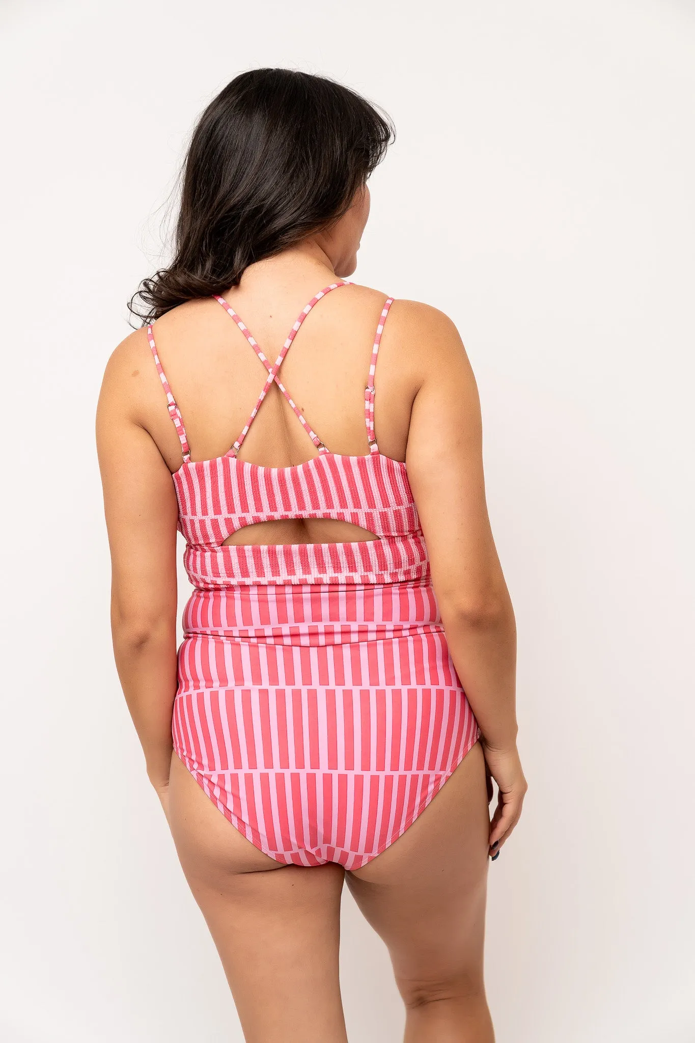 Vacationer Bottom | Pink Stripe