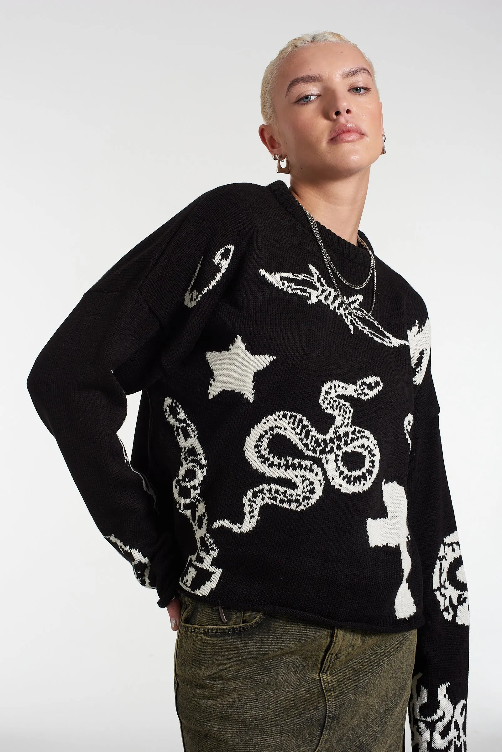 Vandal Knit Black