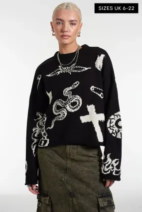 Vandal Knit Black