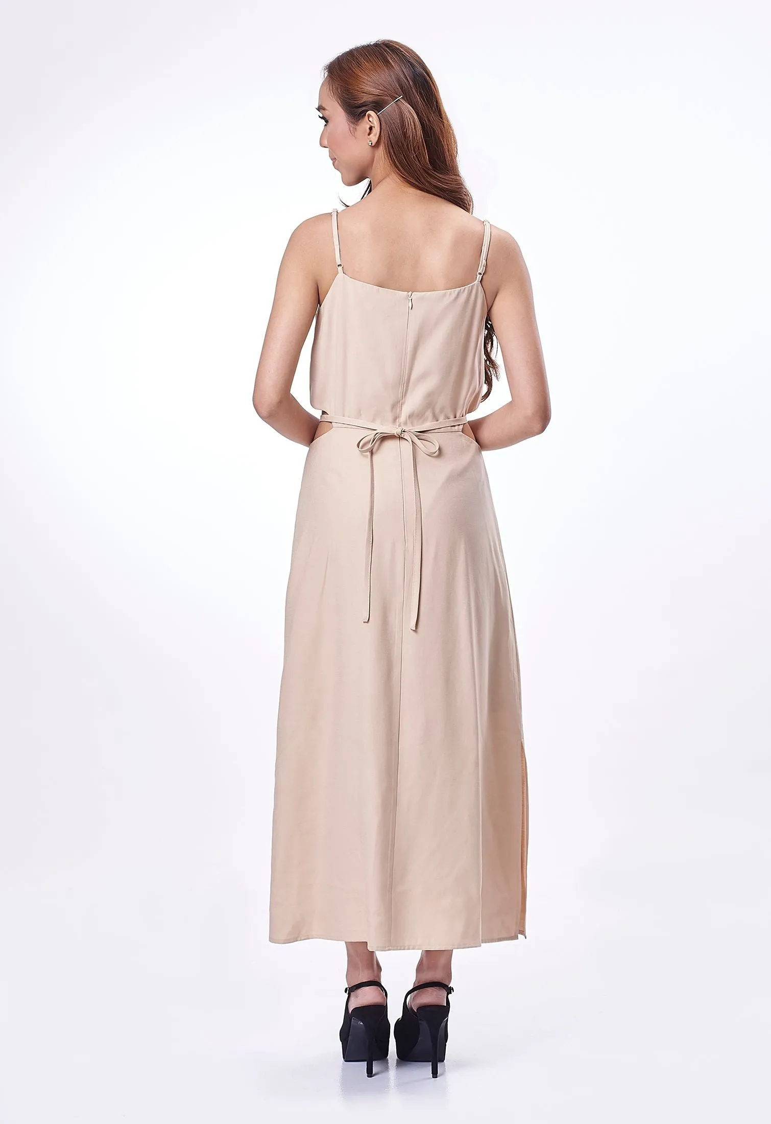 Waist Cut-Out Long Dress