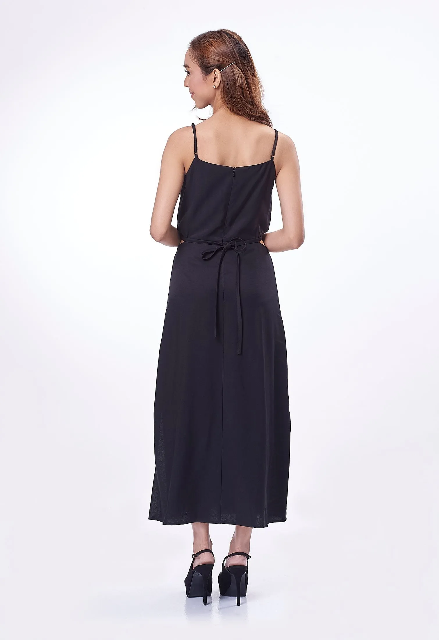 Waist Cut-Out Long Dress