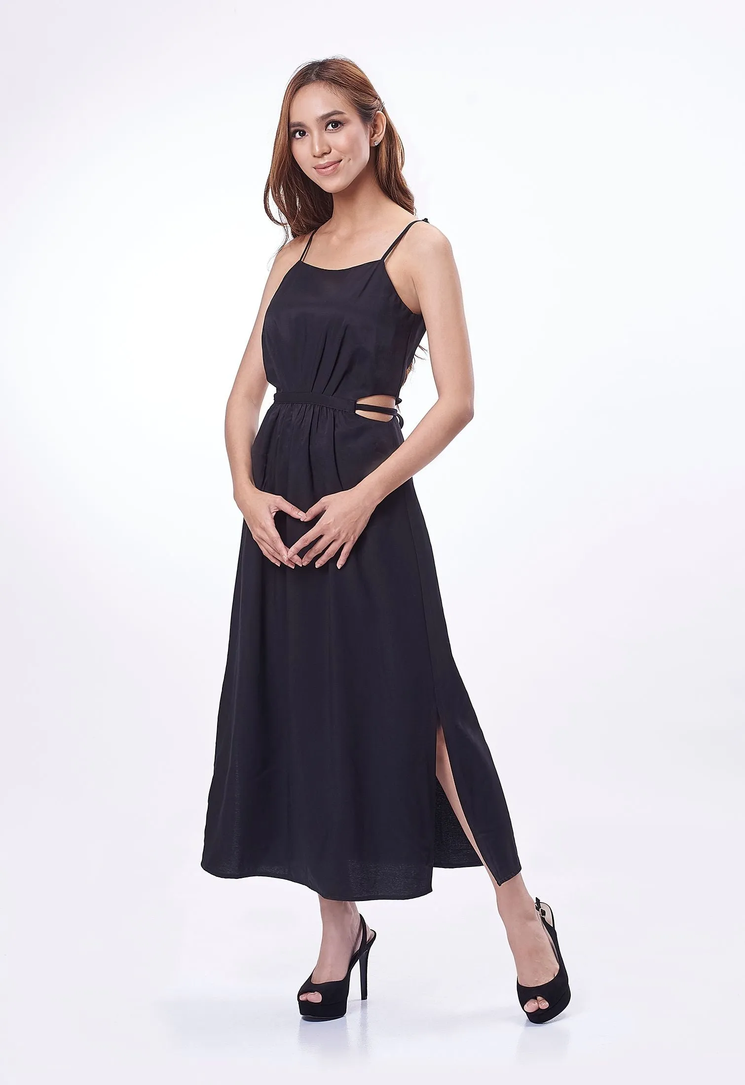 Waist Cut-Out Long Dress