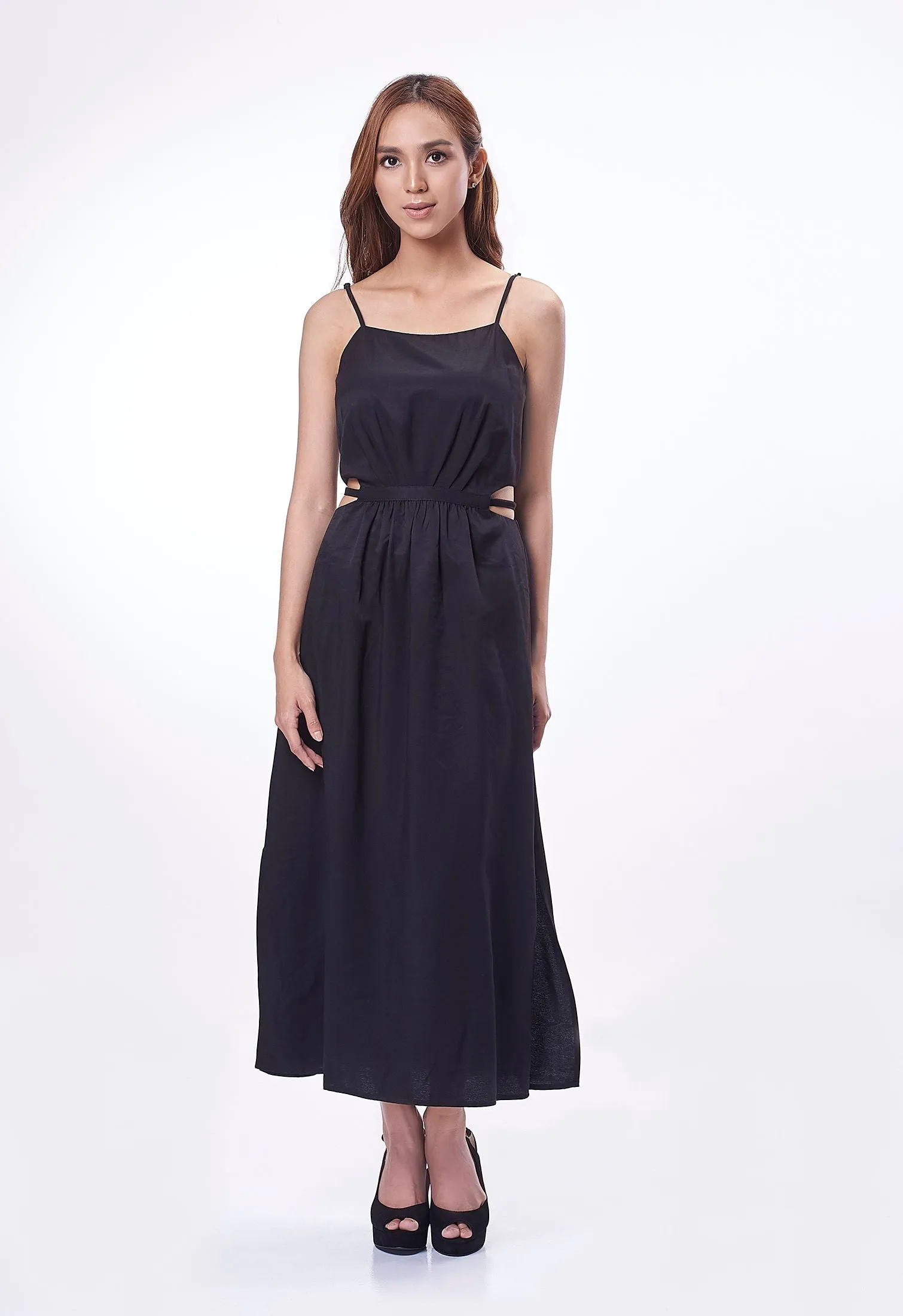 Waist Cut-Out Long Dress